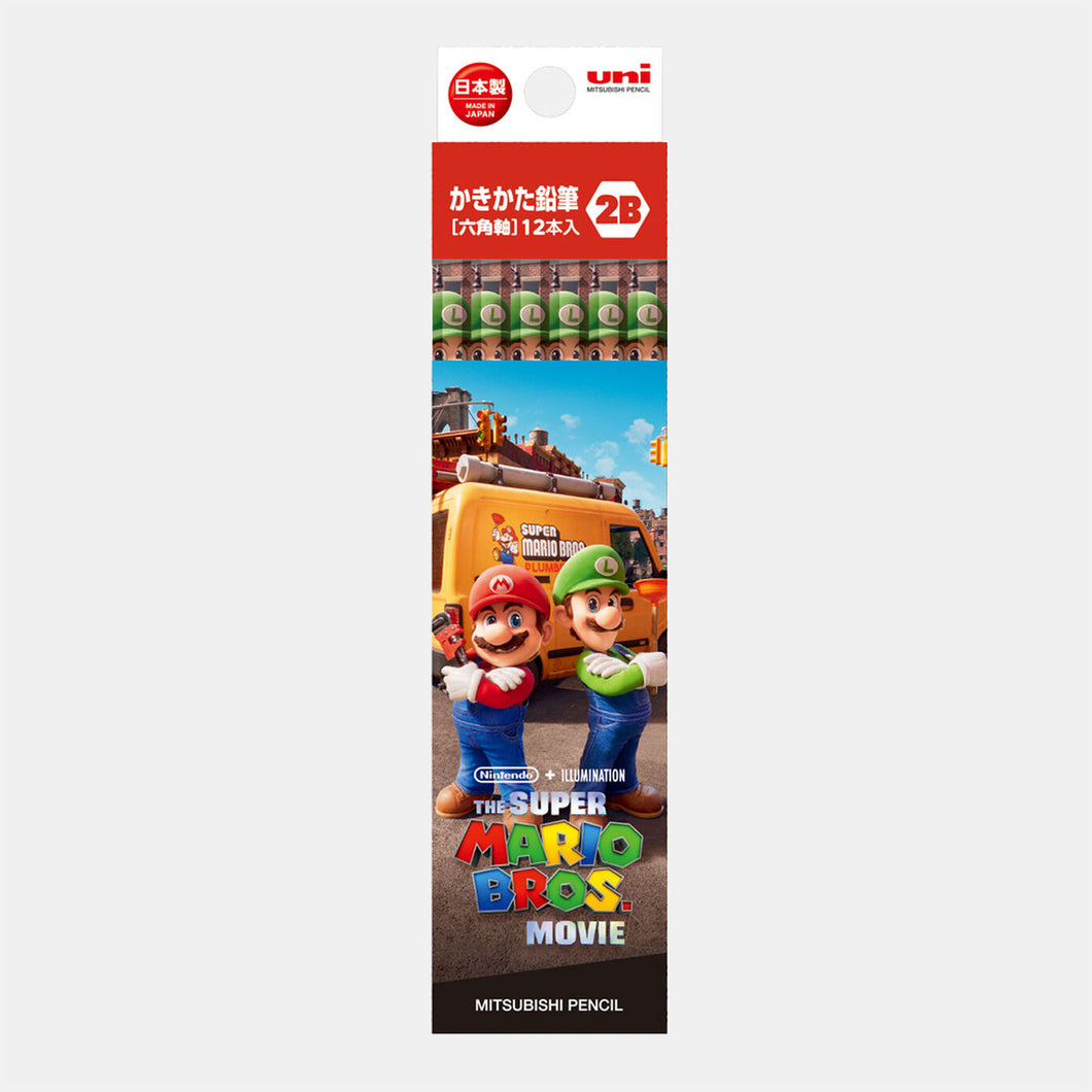 「Super Mario Bros.」Movie 2B Pencils 12 Set