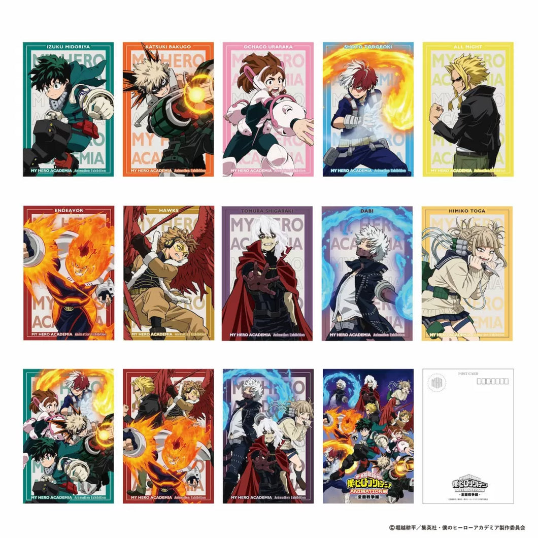 「My Hero Academia Animation Exhibition - All Out War -」Postcard Set
