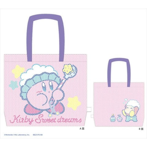 「Kirby」Kirby Sweet Dreams Pink Mesh Tote Bag