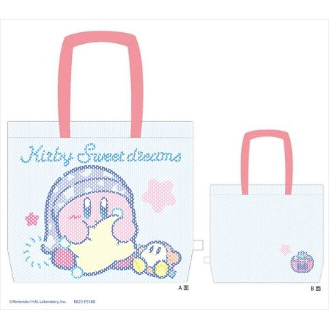 「Kirby」Kirby Sweet Dreams Blue Mesh Tote Bag