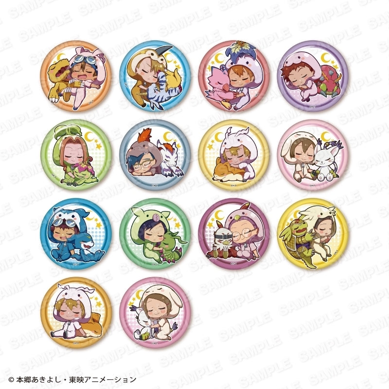 「Digimon Adventure」Gyaokore Can Badge Complete Set