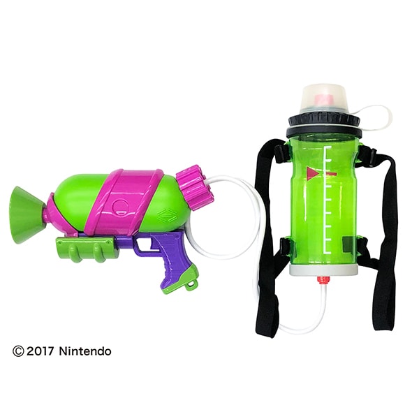 「Splatoon 2」Green Splash Shooter with Tank Attached Water Gun