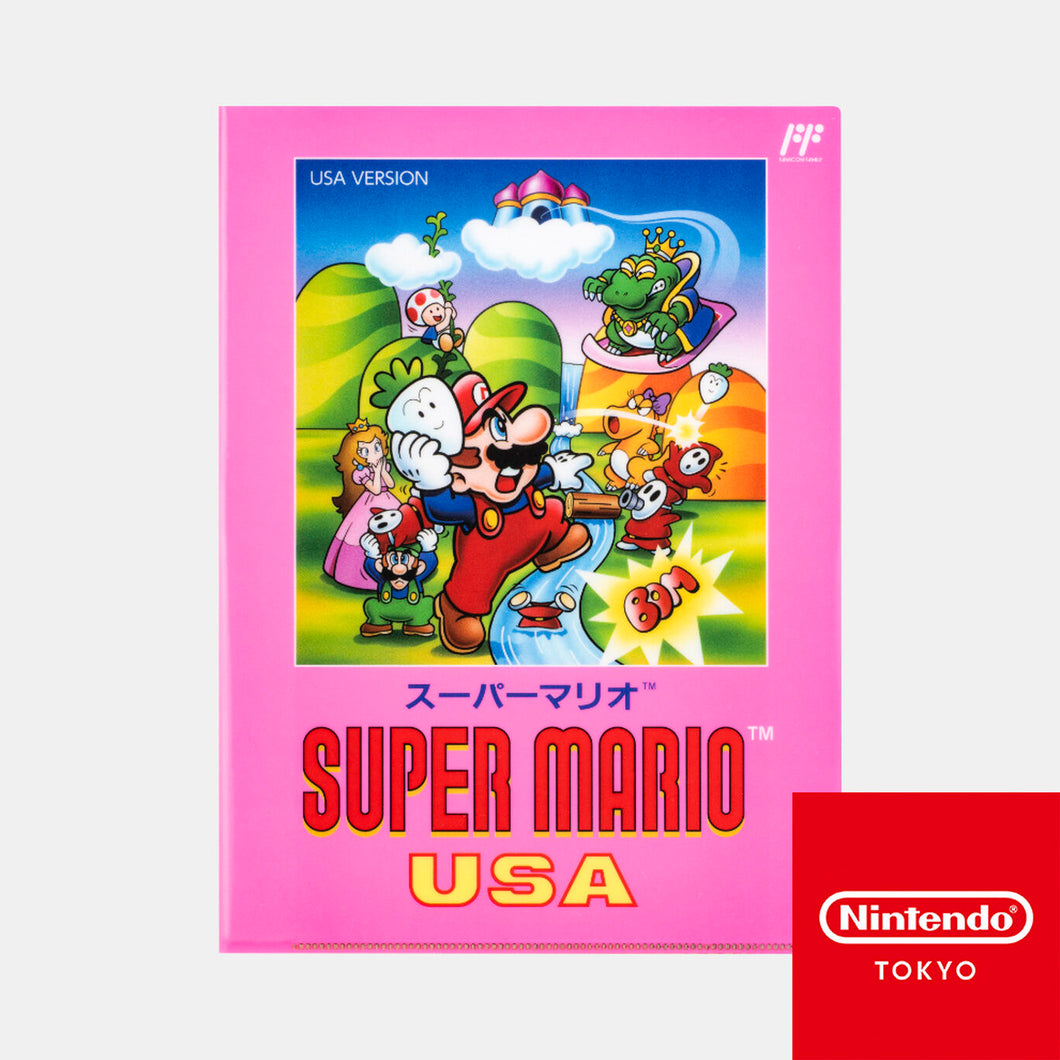 「Super Mario」Super Mario USA Double Pocket Clear File