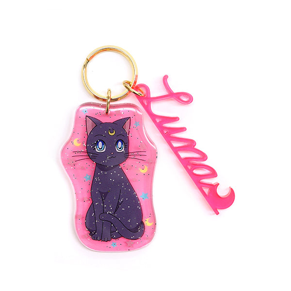 「Sailor Moon」Luna's Pink Acrylic Keychain