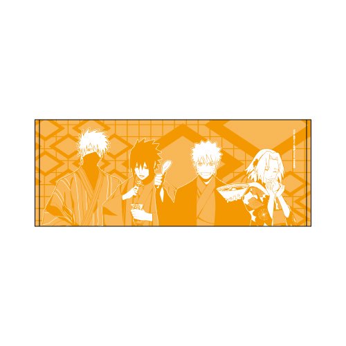 「NARUTO Shippuden」[Limited Product] Face towel 01 / Eating While Walking Ver. Naruto & Sasuke & Sakura & Kakashi