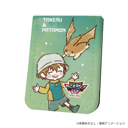 「Digimon Adventure 02」Takeru Takaishi & Patamon Leather Sticky Book