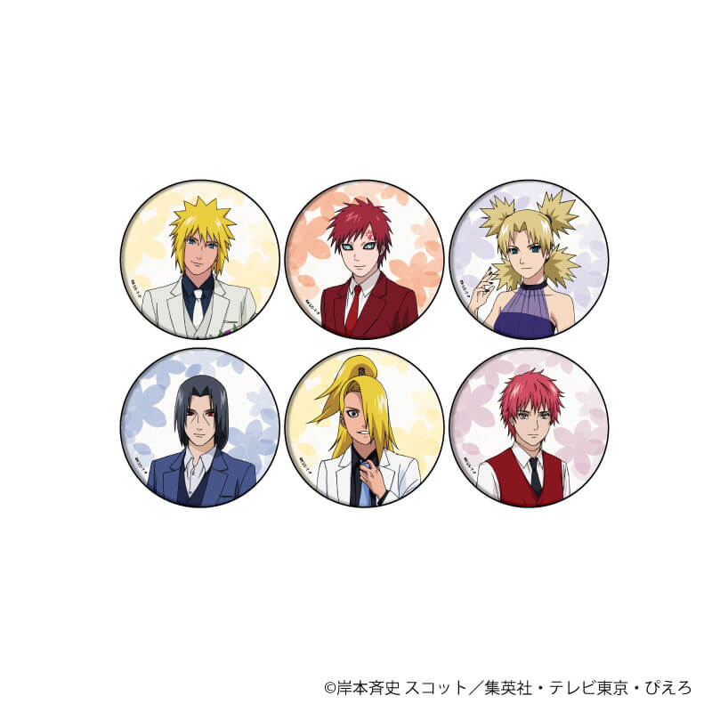 「NARUTO Shippuden」Can Badge 09/Flower Ver. Blinds [6 Types] [Original Drawing]